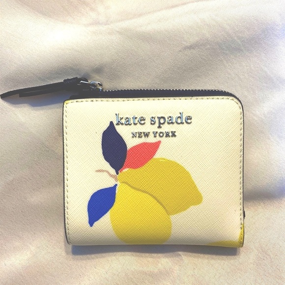 kate spade Handbags - kate spade Cameron Lemon Zest Small Zip Bifold Wallet